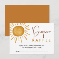 Brûlé Orange Boho Sunshine Diaper Raffle
