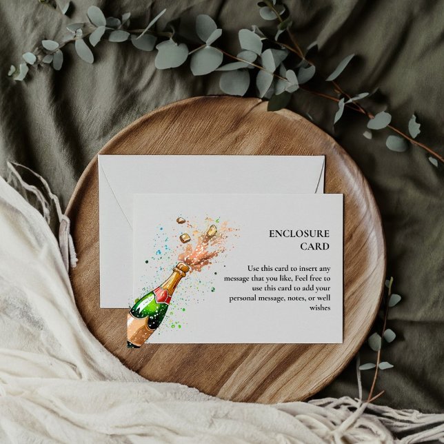 Carte D'accompagnement Brunch Et Champagne Pétillant Shower Nuptial  (Créateur téléchargé)