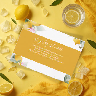 Carte D'accompagnement Budget Main Squeeze Lemon Wreath Bridal Shower Enc