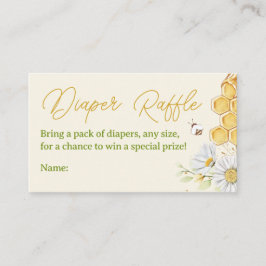 Carte D'accompagnement Bumblebee Déchets Raffle Billet Jaune Baby shower