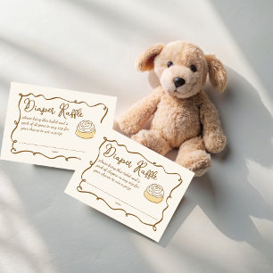 Carte D'accompagnement Bun au four shower bébé laverie serviette tombola