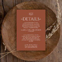 Burange Orange Terracotta Monogram Détails du Mari