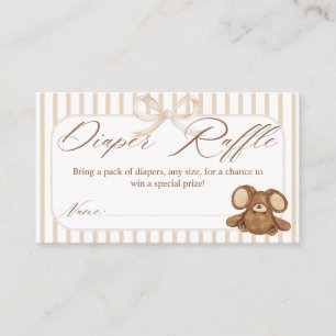Carte D'accompagnement Cadeau de couches élégant pour Baby Shower: On att