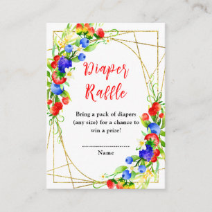 Carte D'accompagnement Cadeau de couches pour Baby Shower sur le thème de