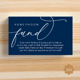 Carte D'accompagnement Cadeau de Lune de Miel de Mariage, Cadeaux de la F