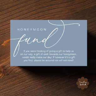 Carte D'accompagnement Cadeau de Lune de Miel de Mariage, Cadeaux de Souh