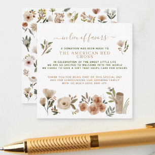 Carte D'accompagnement Cadeau de naissance Boho Woodland Animals en rempl