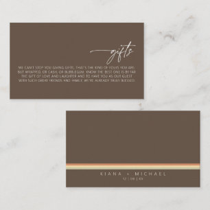 Carte D'accompagnement Cadeaux de mariage Desert Vibes ID1019