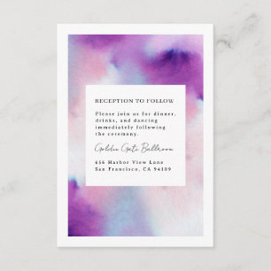 Carte D'accompagnement Cadre aquarellé