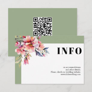 Carte D'accompagnement Cadre avec branche de rhododendron et fleurs de ma