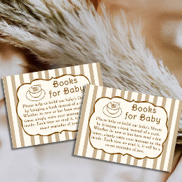 Carte D'accompagnement Cafe Bebe Books For Baby Request Baby Shower