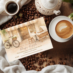 Carte D'accompagnement Cafe Bebe Élégant Brun Sans Distinction de Sexe Ba
