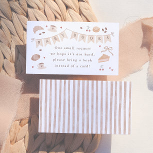 Carte D'accompagnement Cafe Bebe Livres pour Bébé Baby Shower