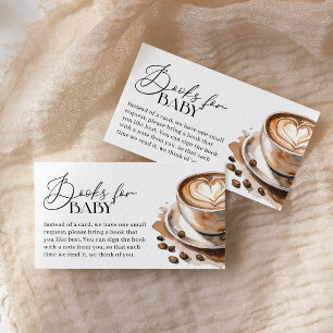 Carte D'accompagnement Café Bébé prépare des livres de fête prénatale pou