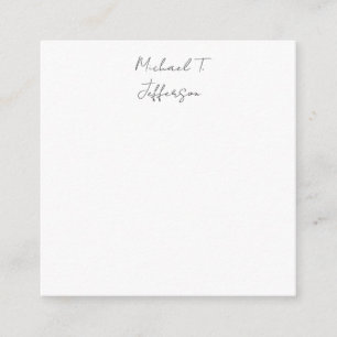 Carte D'accompagnement Calligraphie classique élégant simple