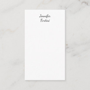 Carte D'accompagnement Calligraphie Élégant Noir & Blanc Simple