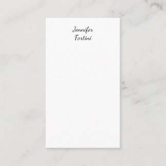 Carte D'accompagnement Calligraphie Élégant Noir & Blanc Simple