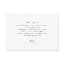 Calligraphie formelle Mariage élégant