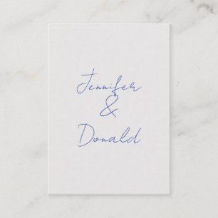 Carte D'accompagnement Calligraphie noms classiques tendance personnels s