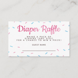 Carte D'accompagnement Candyland arrose Baby shower Déchets Raffle