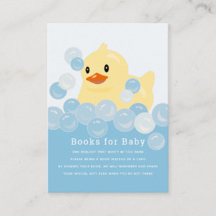 Carte D'accompagnement Caoutchouc Boy Baby shower Bleu Boy en caoutchouc 