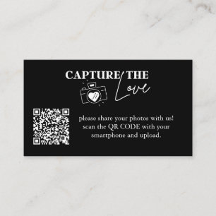 Carte D'accompagnement Capture personnalisée Le code Qr Mariage d'amour