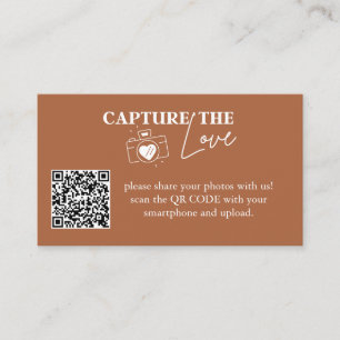 Carte D'accompagnement Capture personnalisée Le code Qr Mariage d'amour