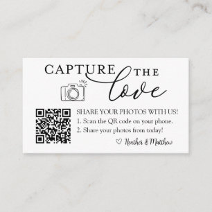 Carte D'accompagnement Capturez l'amour Album photo Code QR 