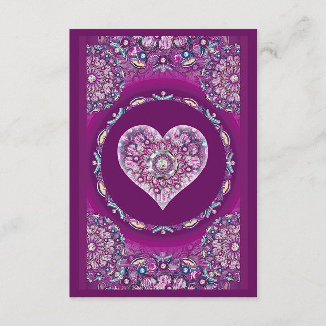 Carte D'accompagnement Cardinal Red Rosace (Devant)