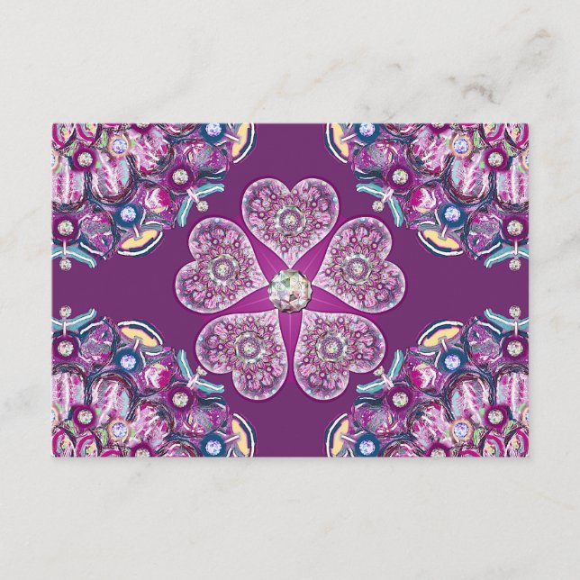 Carte D'accompagnement Cardinal Red Rosace (Devant)