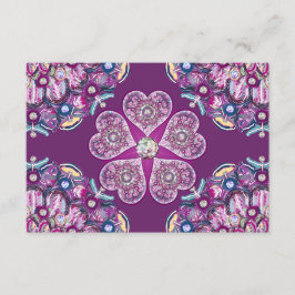 Carte D'accompagnement Cardinal Red Rosace