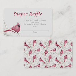 Carte D'accompagnement Cardinal rouge Baby shower de la couche Raffle