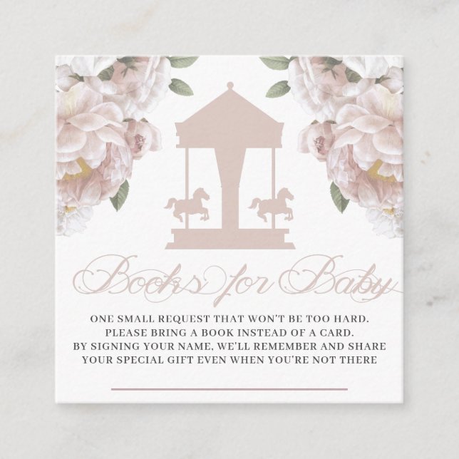 Carte D'accompagnement Carousel Books for the Baby (Devant)