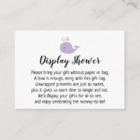 Carte-cadeau Baby shower avec accents à baleine vi