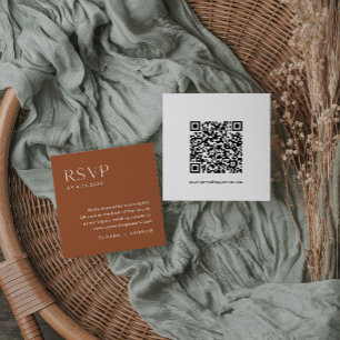 Carte D'accompagnement Carton de réponse RSVP Bohème SIENNA, insertion Co