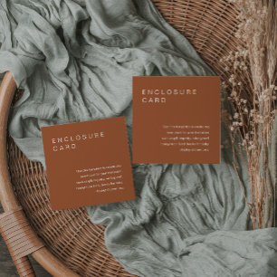 Carte D'accompagnement Carton d'invitation à insérer bohème SIENNA