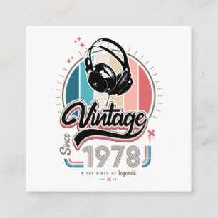 Carte D'accompagnement Casque vintage depuis 1978