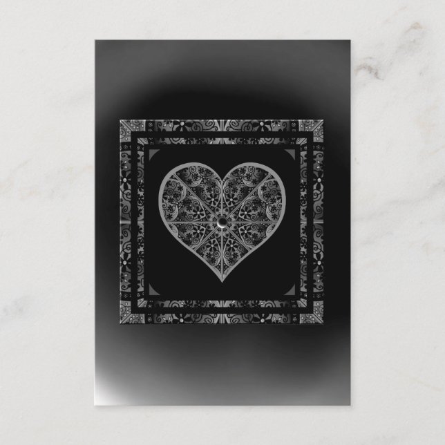 Carte D'accompagnement Céramique noir (Devant)