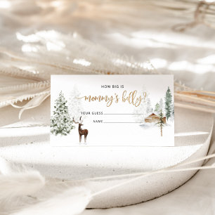Carte D'accompagnement Cerf de bois d'hiver quelle taille est mommys vent