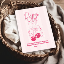 Cerise de gribouille sur le dessus Raffle Diapper