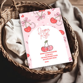 Carte D'accompagnement Cerise sur le dessus Diapper Raffle