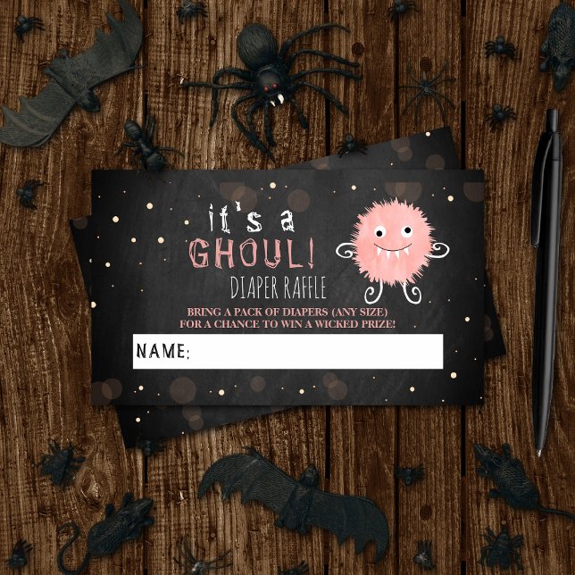 Carte D'accompagnement C'est A Ghoul ! Baby shower d'Halloween de Little  (Créateur téléchargé)