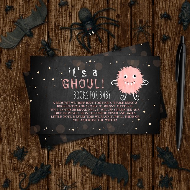 Carte D'accompagnement C'est A Ghoul ! Baby shower d'Halloween de Little  (Créateur téléchargé)