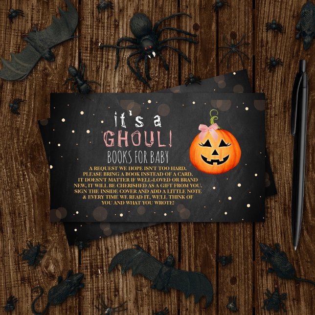 Carte D'accompagnement C'est A Ghoul ! Baby shower d'Halloween petit Citr (Créateur téléchargé)