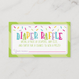 Carte D'accompagnement C'est un Baby shower à saupoudrer Feutre vert