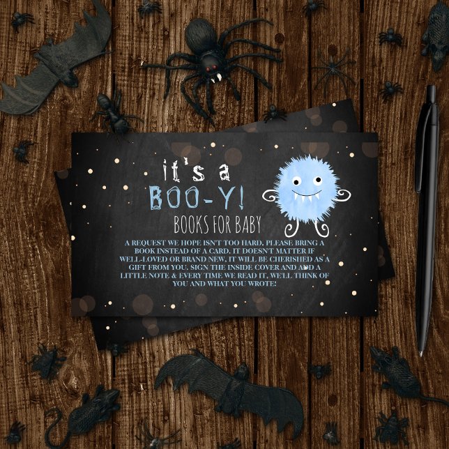 Carte D'accompagnement C'est un boo-y ! Baby shower d'Halloween de Little (Créateur téléchargé)