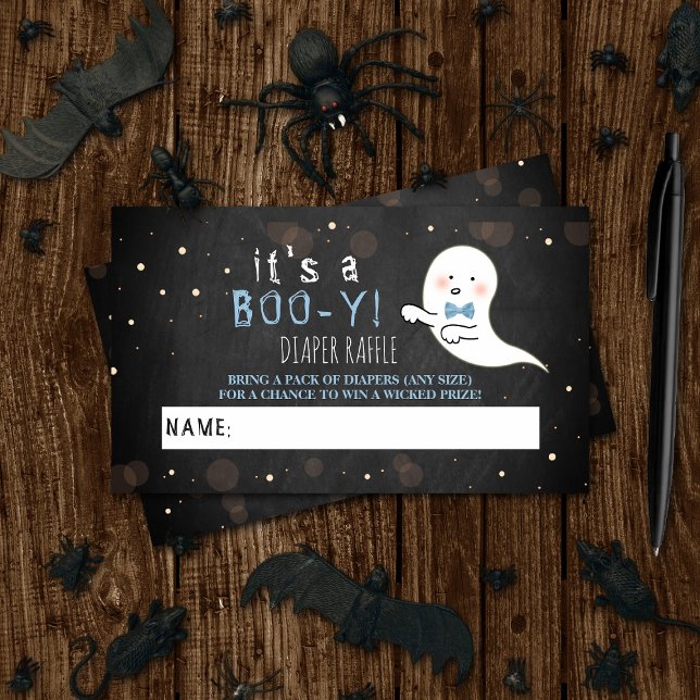 Carte D'accompagnement C'est un boo-y ! Baby shower d'Halloween Little Sp (Créateur téléchargé)