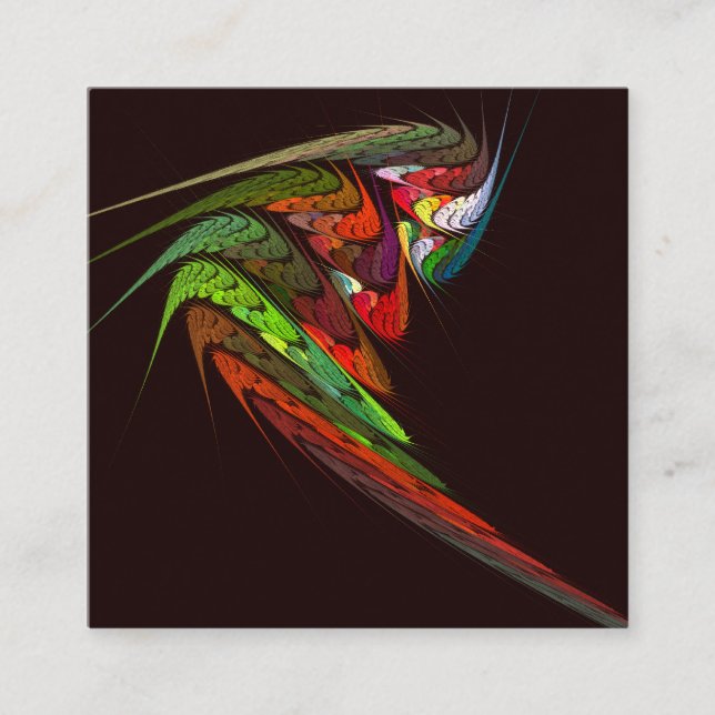 Carte D'accompagnement Chameleon Art Abstrait (Devant)