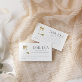 Carte D'accompagnement Champagne Brunch Et Fête Bubbly Date Idée De Nuit