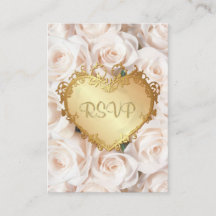 Champagne Rose Rose Rose Floral Mariage RSVP